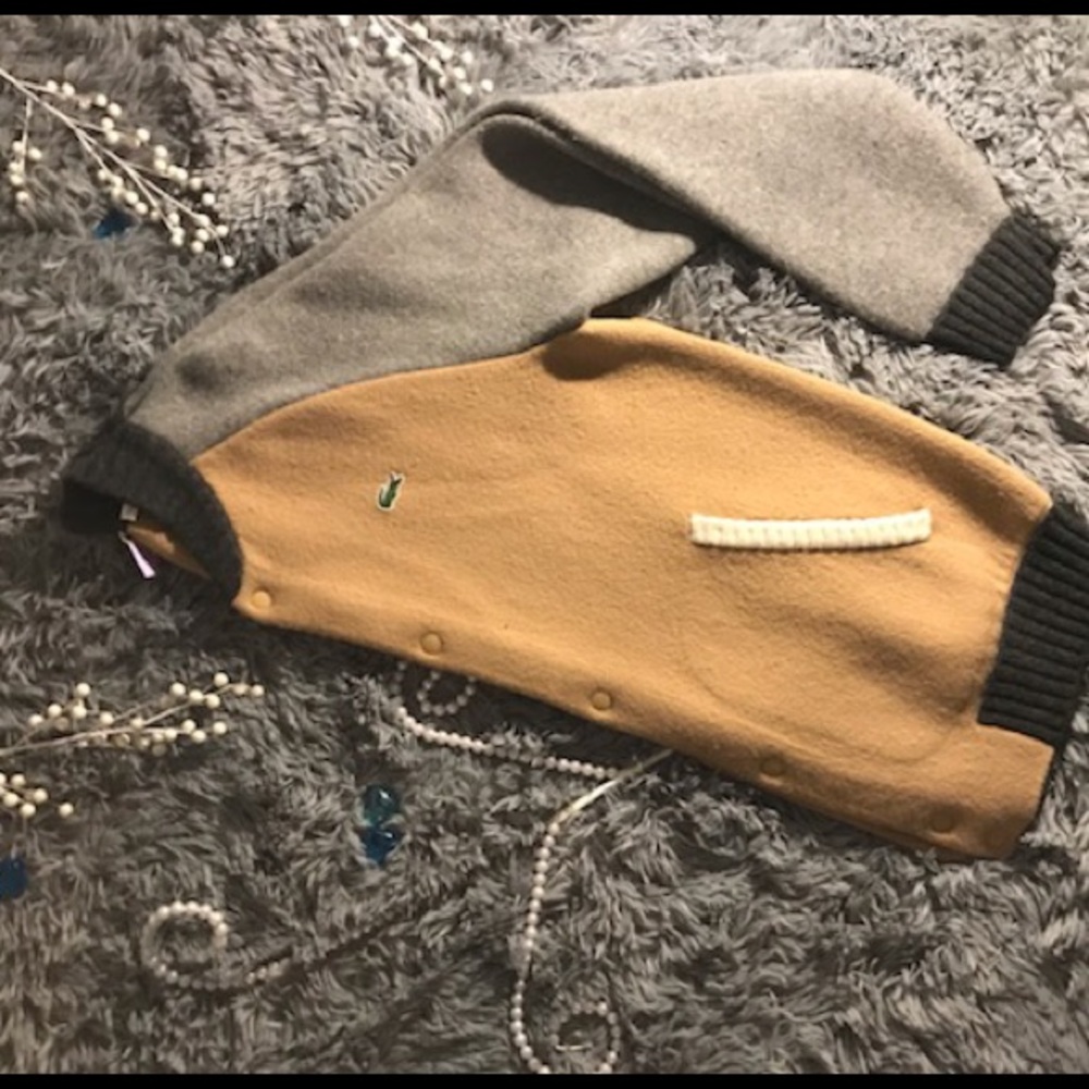 Lacoste Jacket/Sweater . Soft Furry Material!